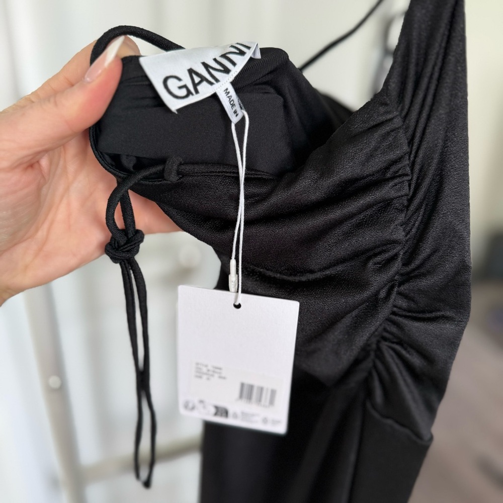NWT Ganni Black Maxi Dress - Picture 11 of 11